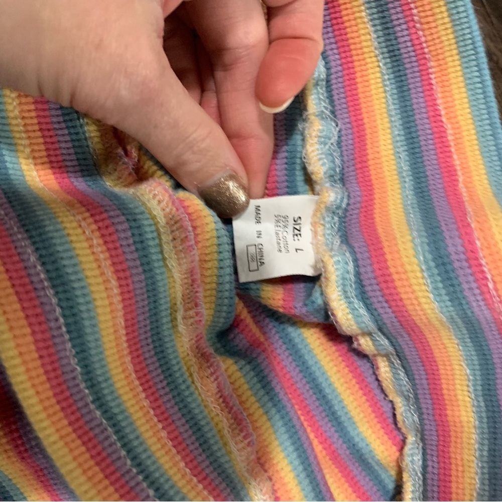 Colorful Striped Two-Piece Set - Picture 5 of 5